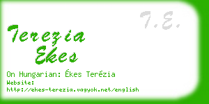 terezia ekes business card
